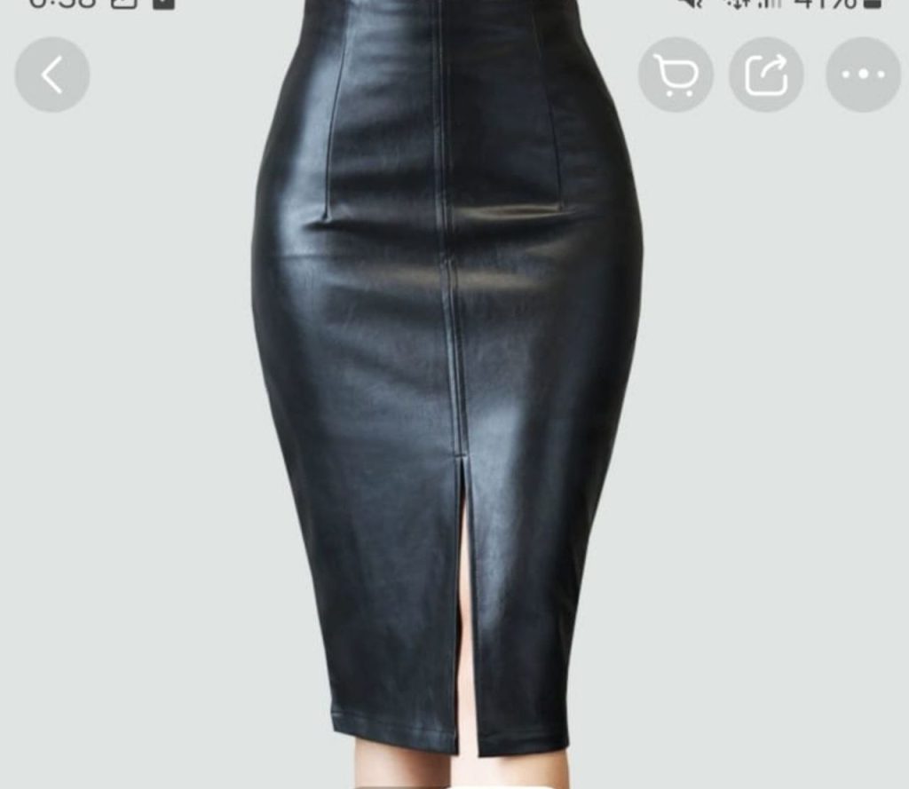 Женская юбка-карандаш чёрного цвета