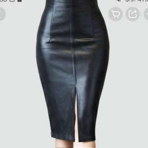 Женская юбка-карандаш чёрного цвета