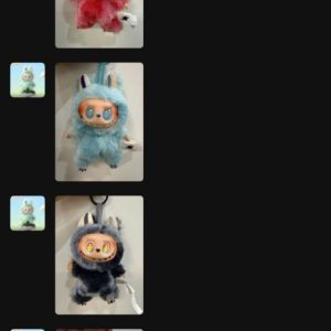 Мягкая игрушка кролик синего цвета