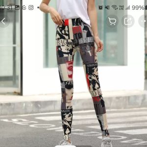 Леггинсы с принтом американского флага