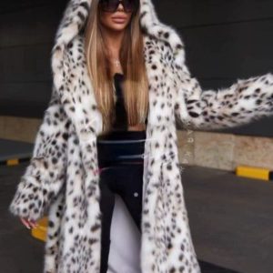 Шуба леопардового принта