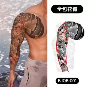 Тату‑наклейка — китайский традиционный стиль, водонепроницаемая и потостойкая. Подходит для всей руки, универсальна и популярна на праздниках и вечеринках.