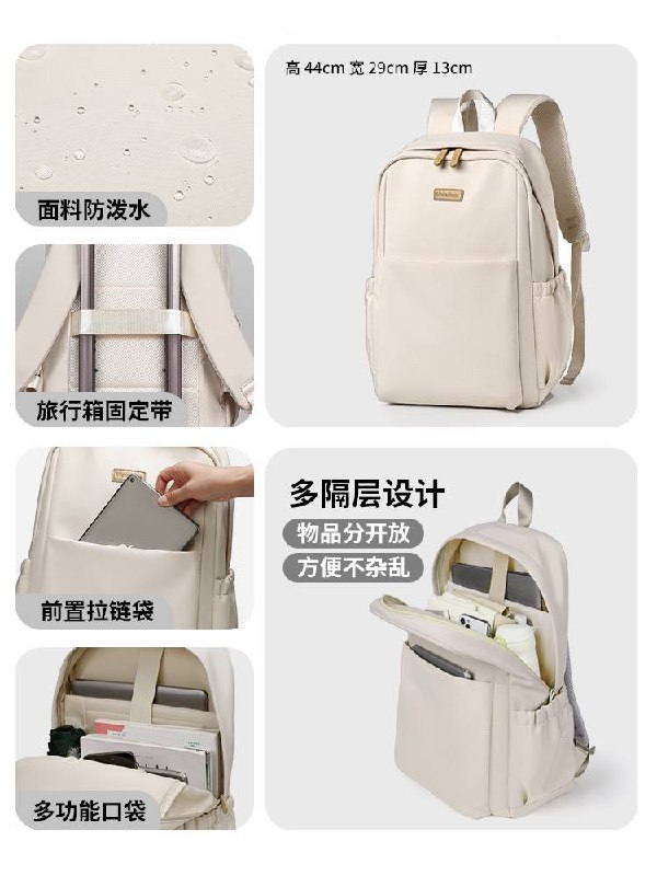 Большой водоотталкивающий рюкзак 2025 года для ноутбука, путешествий и учёбы.